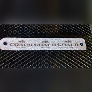 Designer leather wrist cuff